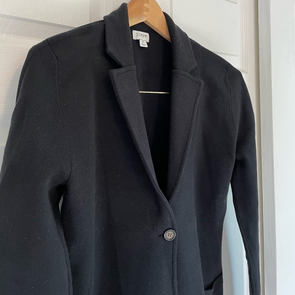 J. Crew Factory Sweater Blazer, Black